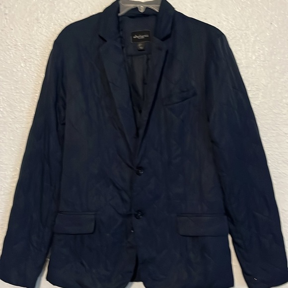 Art of Rhetoric navy blue quilted puff blazer, size small - Picture 2 of 9
